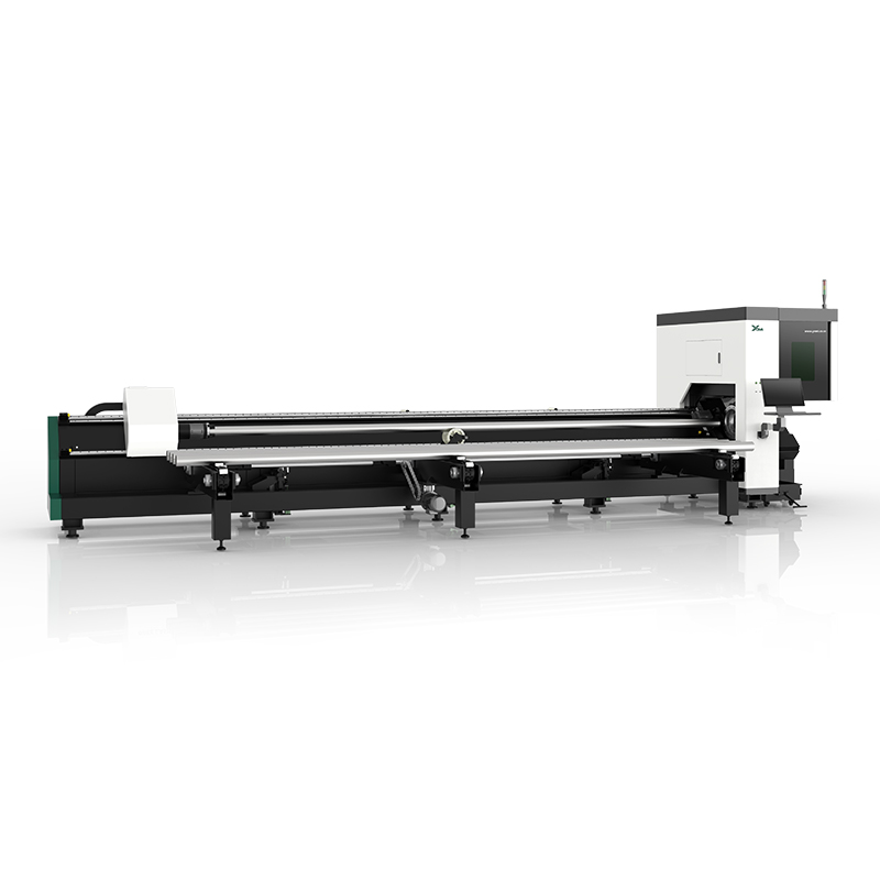 Side-mounted high-efficiency laser pipe cutting machine